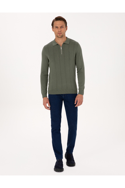 Pierre Cardin Petrol Slim Fit Jean Pantolon 50317288-VR102