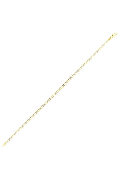 Koçak 14 Ayar İki Renkli Tasarım Zincir Altın Bileklik