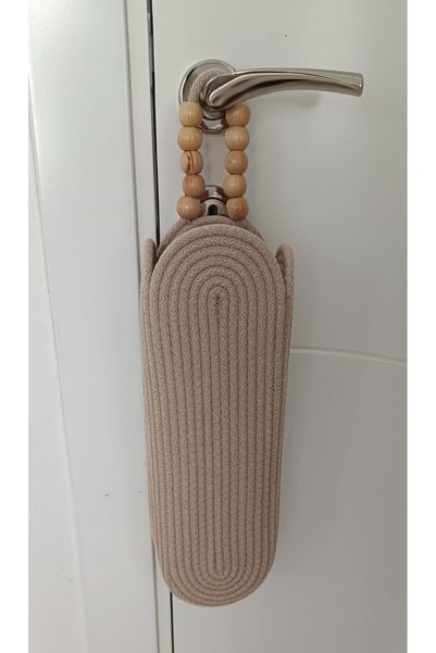 MİESSA Wicker Bathroom Basket, Multi-Purpose Organizer Bag Holder, Straightener Tongs Organizer Basket