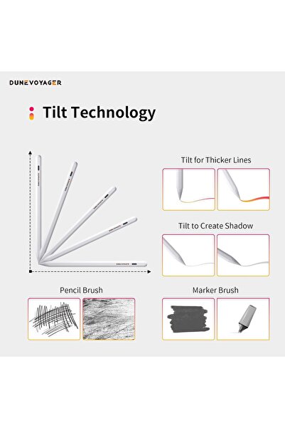 DuneVoyager قلم Apple Pencil لجهاز iPad 2018-2025 -