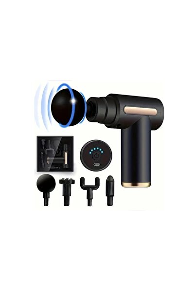 OEM Aparat de masaj premium, tip pistol cu ​​mâner, 4 capete interschimbabile...