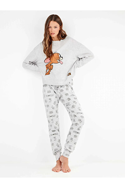 Gisela Tom & Jerry Pajama Set (Gray)