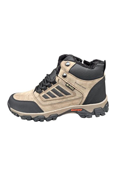 Wanderfull 3022 Orthopedic Men's Boots – Wool Inner Lining, Non-Slip Rubber Sole, Zipper Closure