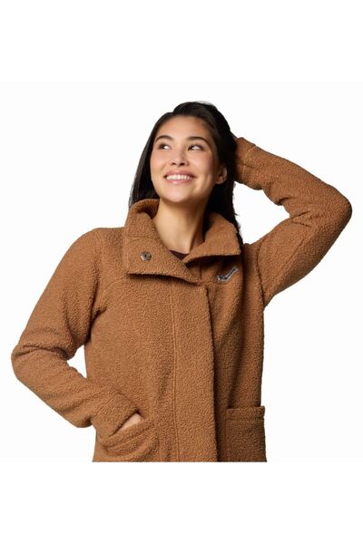 Columbia Panorama ™ Long Jacket Brown Women's Outdoor Fleece Jacket Al1333