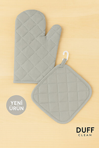 DUFF CLEAN Yanmaz Fırın Eldiveni Ve Fırın Tutacağı (1 ELDİVEN 1 TUTACAK)