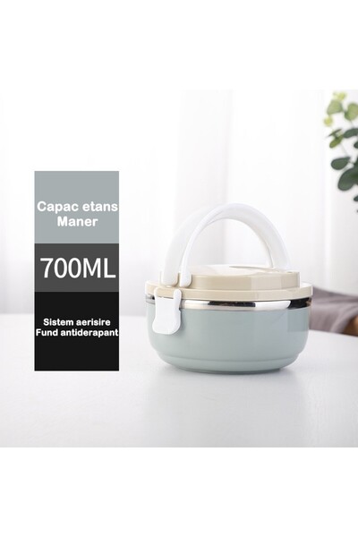 easybox Cutie de prânz Flippy Food Container, 700 ml, oțel inoxidabil, albastru