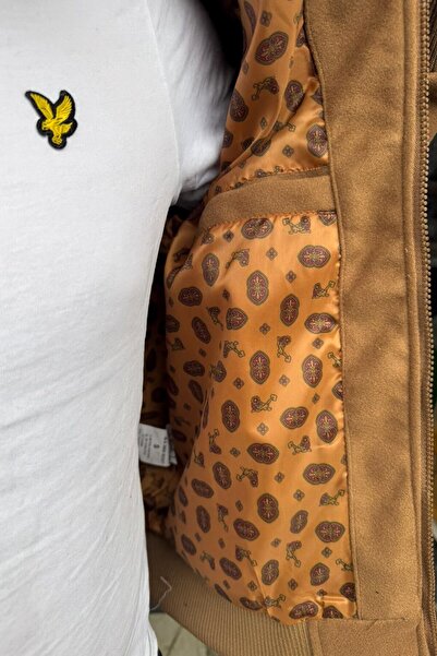 Plus Scorpion Erkek Kaşe Mont Kürklü Yaka Astarlı Fermuarlı Kışlık Ceket –