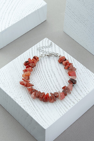 Uçar Doğaltaş Akik Doğal Kırık Taş Bileklik