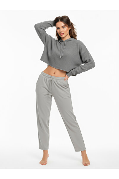 Bravie Φούτερ με ίσιο πόδι Γκρι 3011