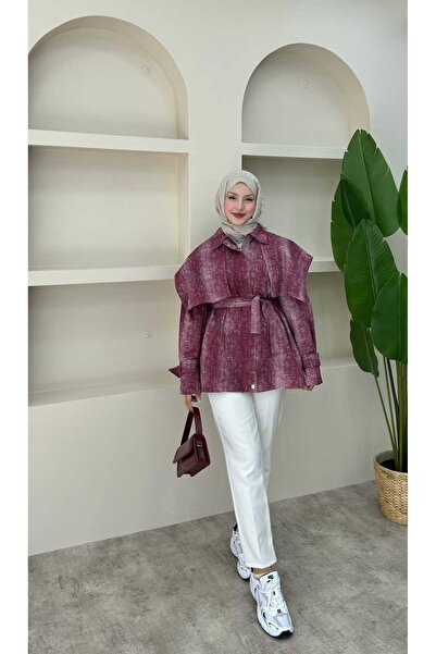 lurex moda Zippered Gabardine Jacket