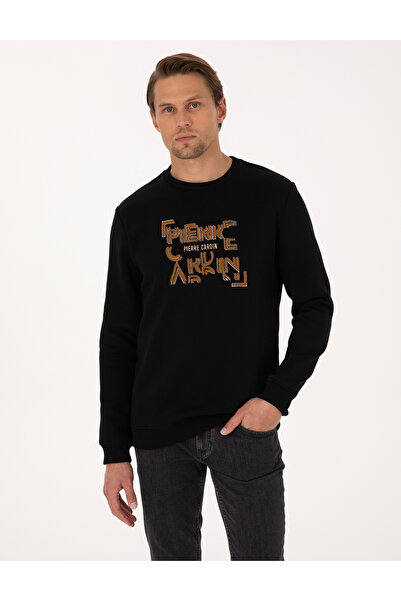 Pierre Cardin Siyah Regular Fit Sweatshirt 50313914-VR046