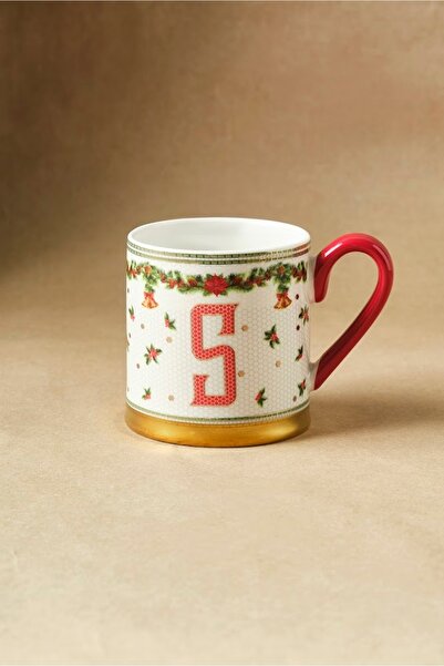 Karaca New Year Honeycomb Letter S Mug 330 ml