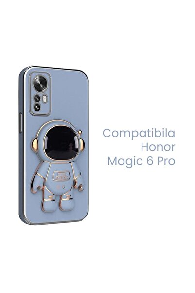 Flippy Husa Protectie 2in1, Flippy, pentru Honor Magic 6 Pro, Model Astronaut cu Suport, din TPU, Albastru