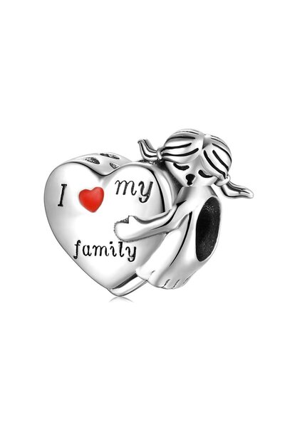 delis Charm/talisman argint 925, JW1628, model Family, placat cu rodiu