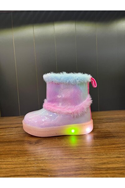 Vicco PELİ KIZ ÇOCUK FUŞYA IŞIKLI TÜYLÜ BOT