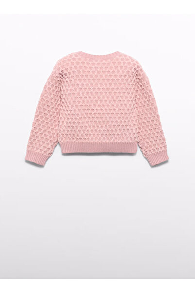 Abel & Lula Abel Lula Girls' Honeycomb Sweater - Pink
