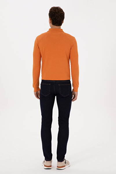 U.S. Polo Assn. Men's Dark Blue Real Slim Fit Jean Pants 50308295-Dn0023