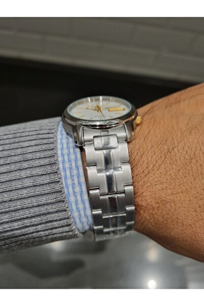 Seiko 5- Steel Bracelet with Auto Calendar 3 Atm Water Resistant Men Wrist Watch