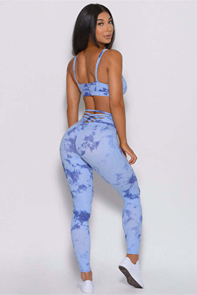 WildFashion Set fitness doua piese - bustiera si colanti cu imprimeu J729-4