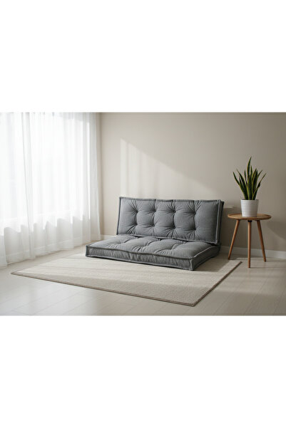 İmsev Karmen Sırtlıklı Palet Minderi Seti 2'li Yer Minderi Japon Yatağı Konfo...