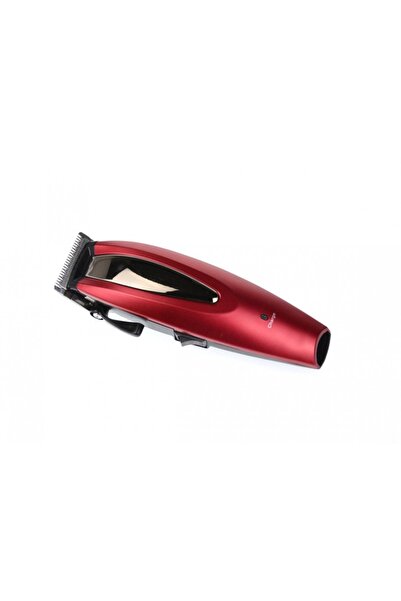 Doty Professional rechargeable hair clipper with professional blades, cleaning brush and oil, red -