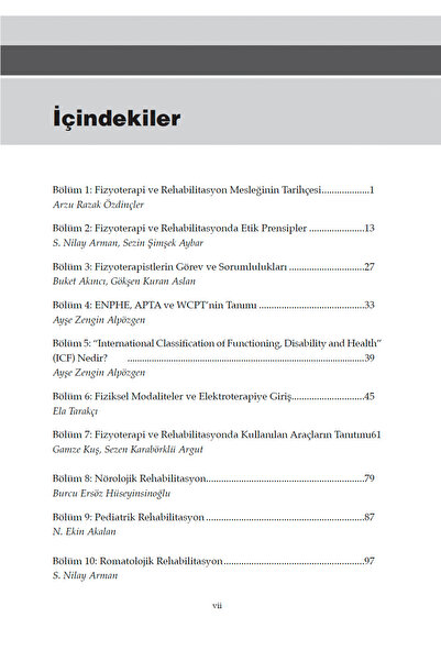 İstanbul Tıp Kitabevi Fizyoterapi ve Rehabilitasyona Giriş 4. Baskı