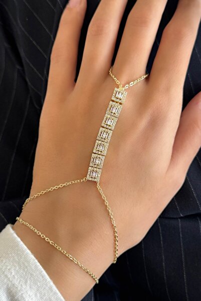 TAKIŞTIR Gold Color Stone Detailed Şahmeran