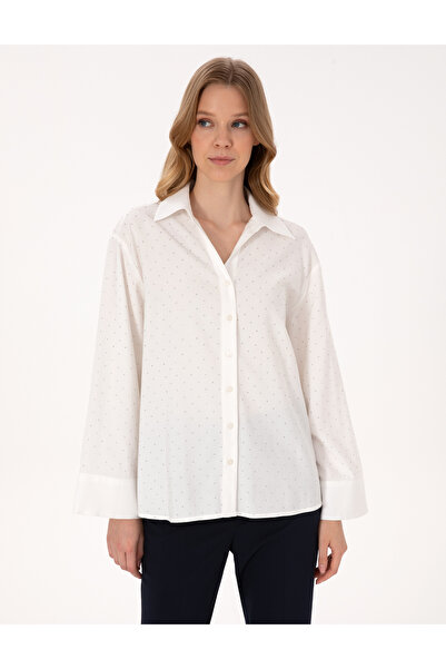 Pierre Cardin White Comfort Fit Long Sleeve Shirt 50313639-Vr013