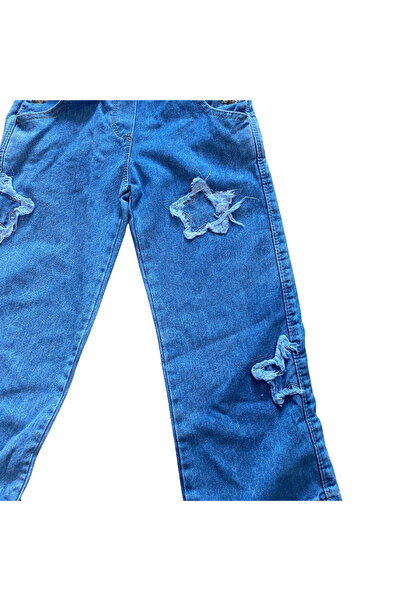 OEM Salopetă din denim cu bretele reglabile și detalii decupate