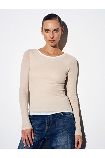 Dilvin 32053 Çift Katmanlı %100 Pamuk Top-Bej