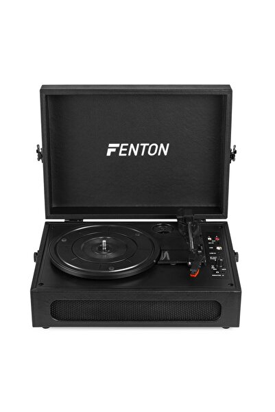 Nobrand Bluetooth Turntable Fenton RP118B with Vintage Design - Black