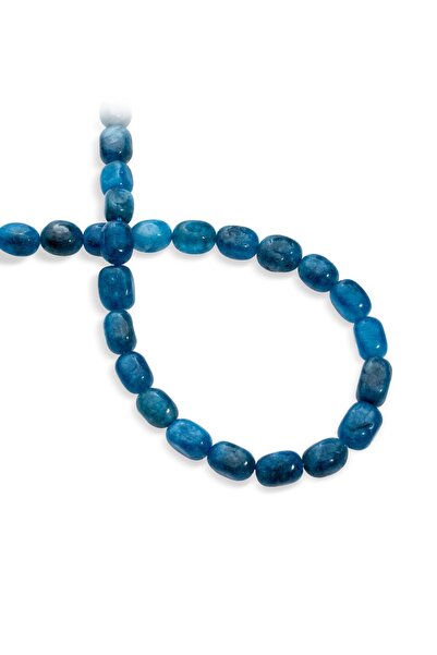 Uçar Doğaltaş Sıkma Doğal Taş Mavi Tımbıl 11x8mm Kesim Dizi