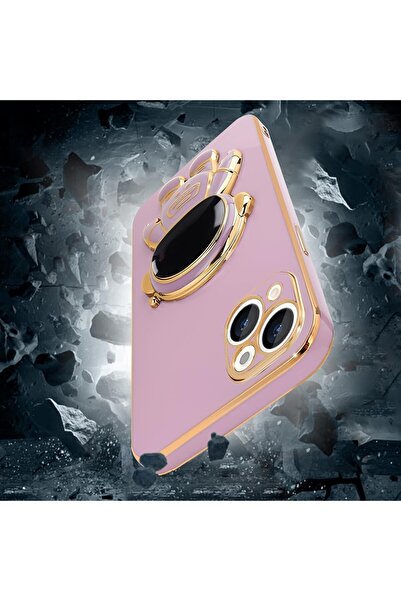 Flippy 2in1 TPU Protective Case, Flippy, for Apple iPhone 15, Astronaut with Stand, Shockproof, Purple