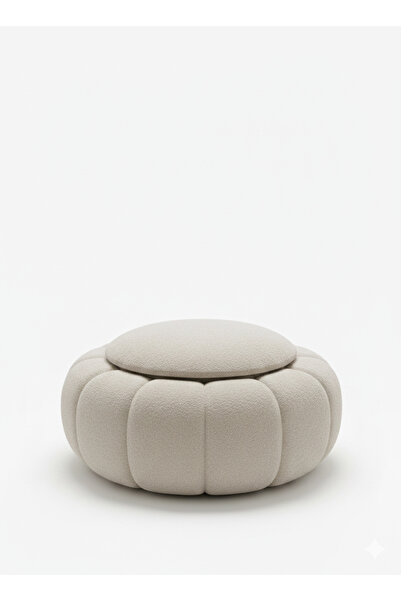 lux mobilya Arvia Sandıklı Papatya Puf