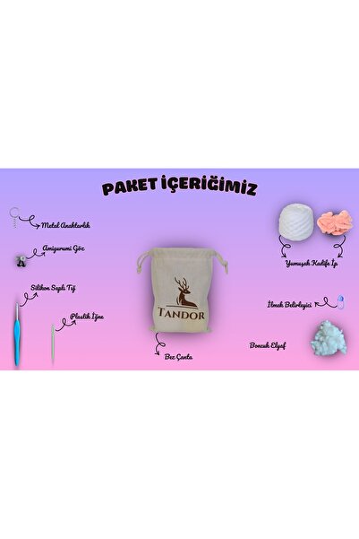 Tandor Amigurumi Kiti | Tavşan Örgü Seti 🐰 | Yeni Başlayanlar İçin | Anahtarlık Seçenekli