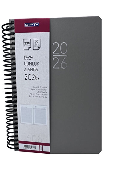Gıpta 2026 AJANDA 17x24 (407-SEK) EKO SPR.GÜNLÜK