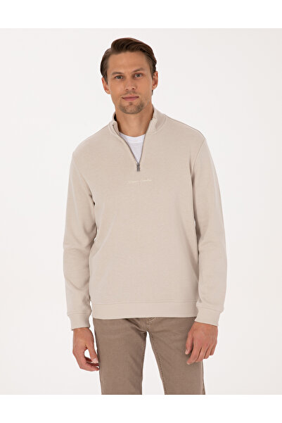 Pierre Cardin Beige Regular Fit Sweatshirt 50308044-Vr011