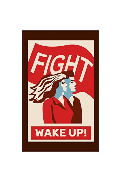 Persona Magnet de frigider, model "Vino si lupta", 20x29 cm