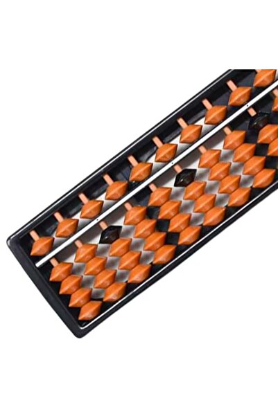 FUSIONTECHX Soroban Abacus, 17-Rod Japanese Abacus, Brown and Black -