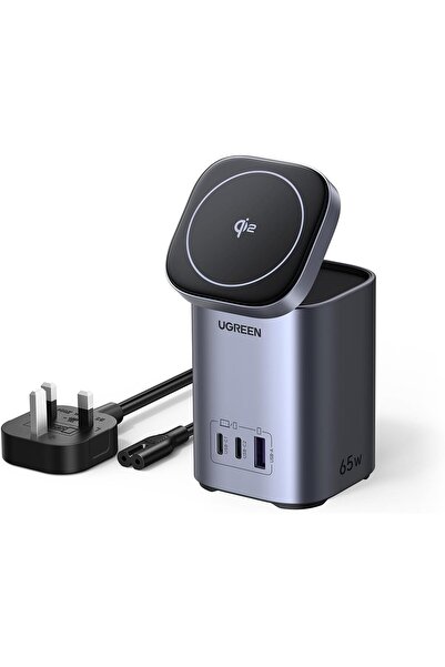 Generic UGREEN Qi2 Magsafe Charger Nexode 65W 3-Port Foldable MagSafe Wireless Charging Station
