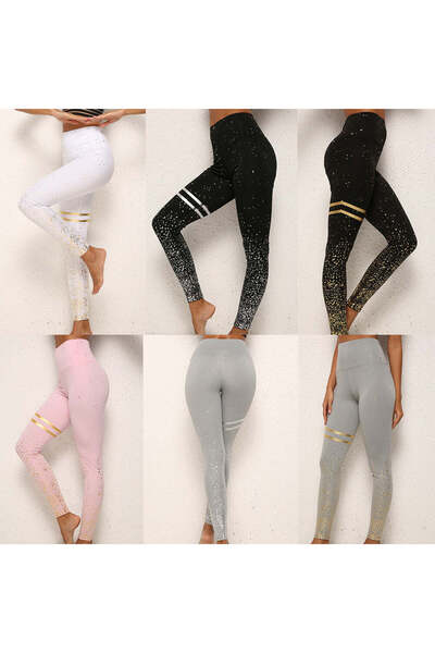WildFashion High-waisted sports/casual leggings made of Stretch Fabric E1040-2
