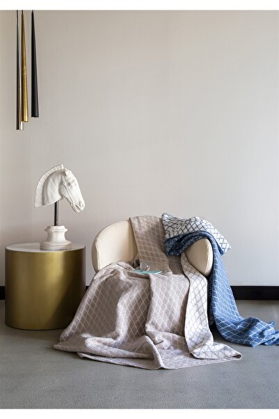 Monolisse Vincent Double-Sided Cotton Blanket Double Size Cream 200X220 cm