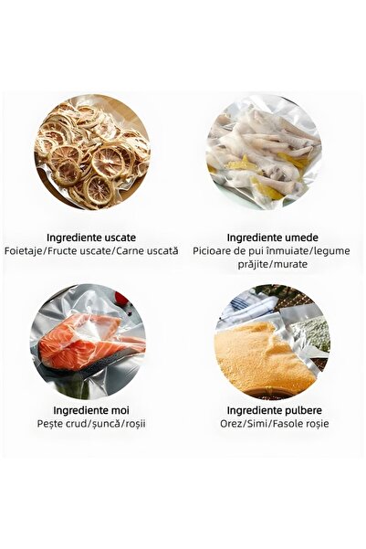 MACVI ® vacuum sealer with built-in cutter, compact, dry and wet modes for food storage.