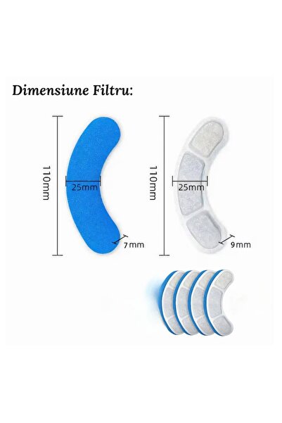 varioshop Set of 8 VarioShop® filters for water dispenser, 3 layers, purification, activated carbon, ionization