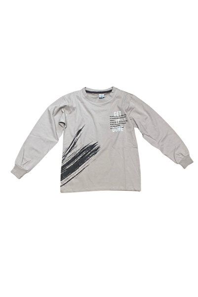 OEM Grey children's blouse with Printed and "GET IT DONE" text