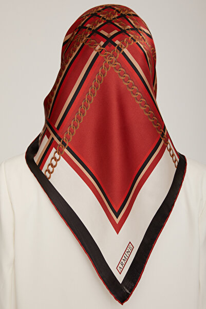 Armine Silk Scarf 8845D (Twill) (Nostalji̇)-01