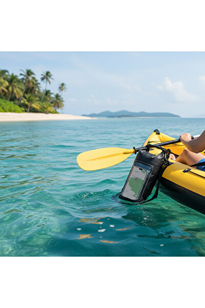 Destello Waterproof Crossbody Bag 2L with Touchscreen Pocket for Outdoor Adventures - Black