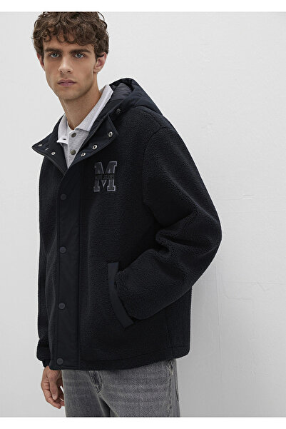 Mavi Men's Black M0110628-80022 Plush Coat