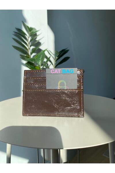 ÇANTA حقيبة كات براون لامعة لحمل البطاقات