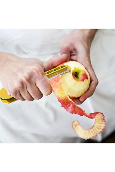 Flippy Flippy Fruit and Vegetable Peeler, 3.6 x 9.1 cm, ABS and Stainless Steel, Yellow